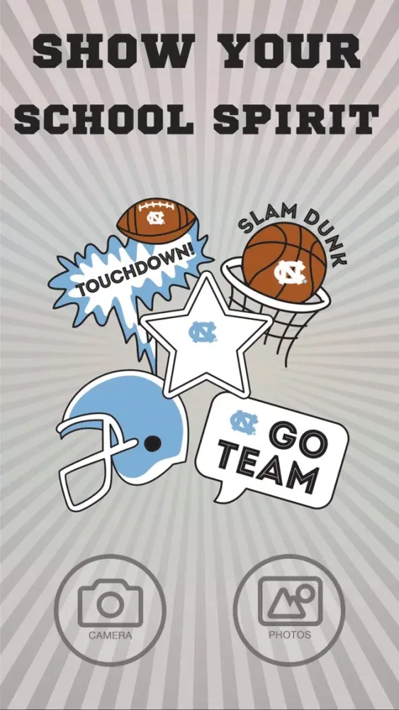 UNC-Chapel Hill Tarheels Selfie Stickers Ekran Görüntüleri
