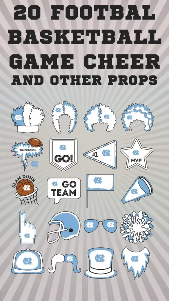 UNC-Chapel Hill Tarheels Selfie Stickers Ekran Görüntüleri