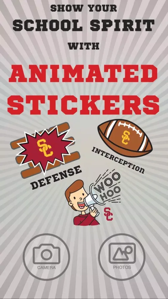 USC Trojans Animated Selfie Stickers應用截圖