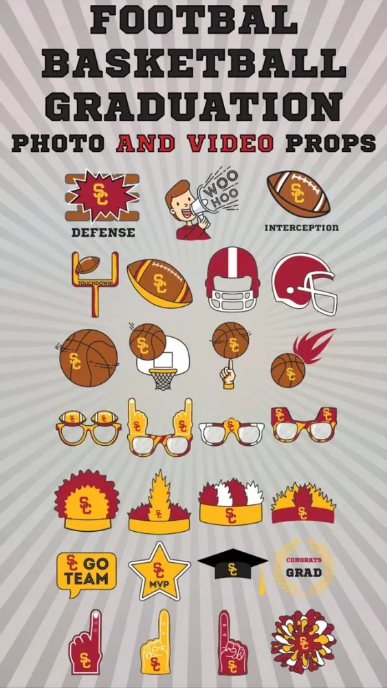 USC Trojans Animated Selfie Stickers應用截圖