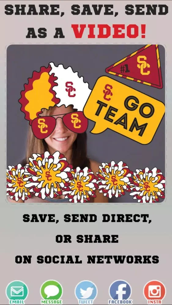 USC Trojans Animated Selfie Stickers應用截圖