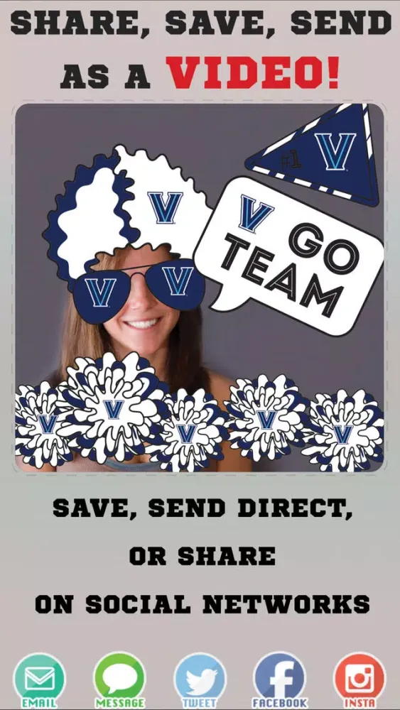 Villanova Wildcats Animated Selfie Stickers Screenshots