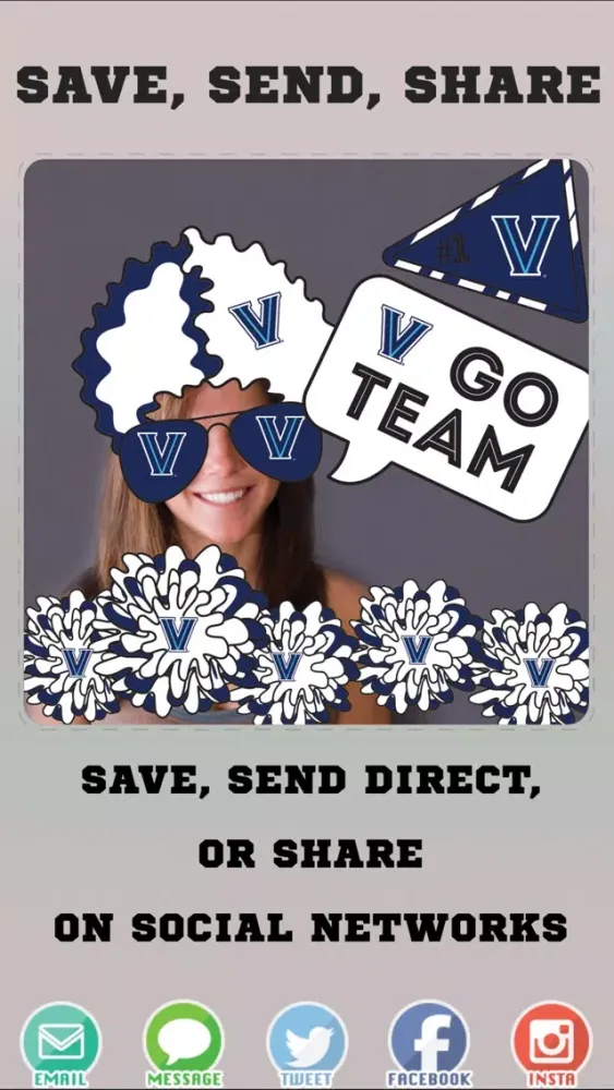 Ảnh chụp màn hình của Villanova Wildcats PLUS Selfie Stickers