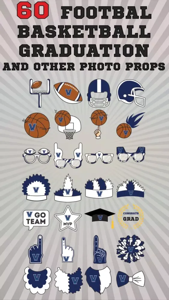 Ảnh chụp màn hình của Villanova Wildcats PLUS Selfie Stickers