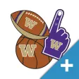 Washington Huskies PLUS Selfie Stickers Washington Huskies PLUS Selfie Stickers