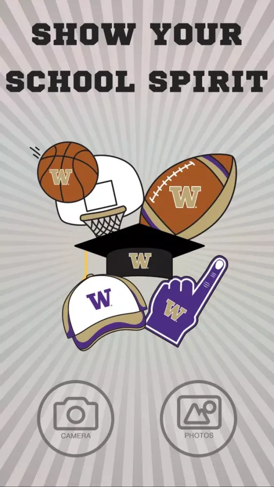 Washington Huskies PLUS Selfie Stickers سکرین شاٹس