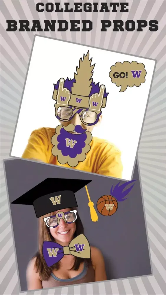 Washington Huskies PLUS Selfie Stickers سکرین شاٹس