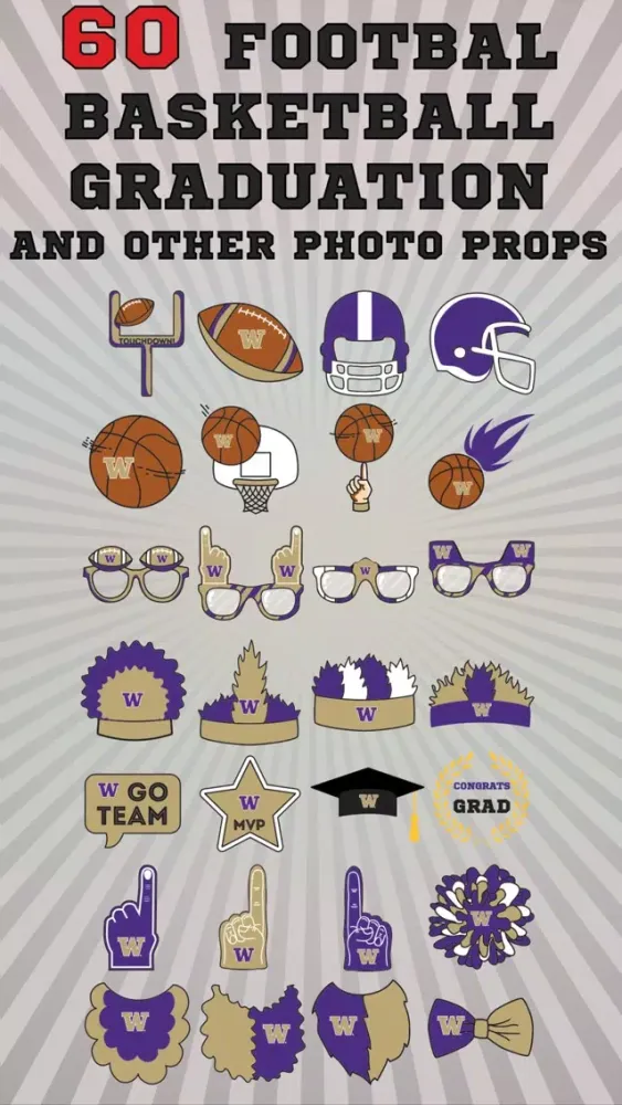 Washington Huskies PLUS Selfie Stickers سکرین شاٹس