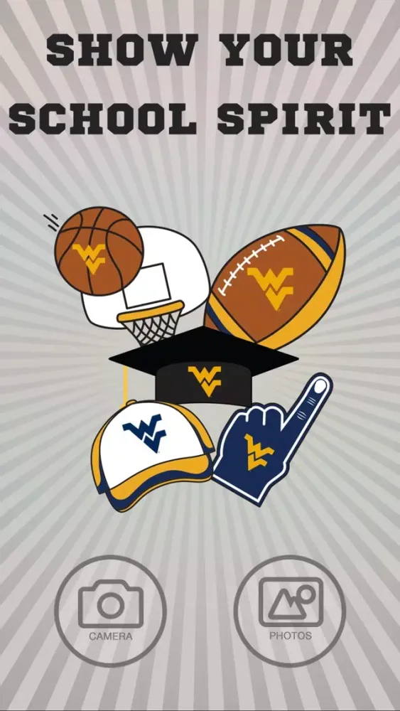 Capturas de tela do West Virginia Mountaineers PLUS Selfie Stickers
