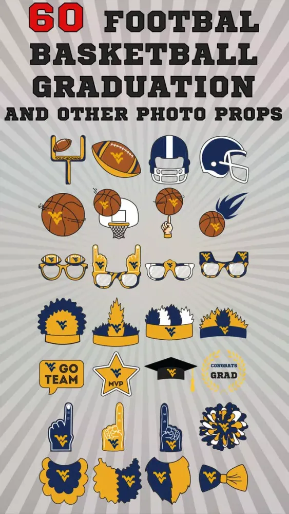 Capturas de tela do West Virginia Mountaineers PLUS Selfie Stickers