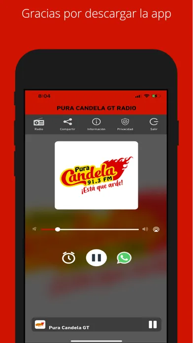 ภาพหน้าจอของ PURA CANDELA GT RADIO