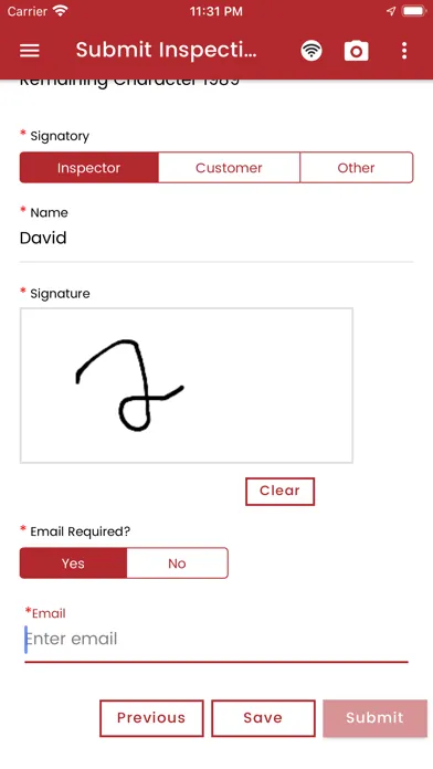 Captures d'écran de The PurCo PurInspect App