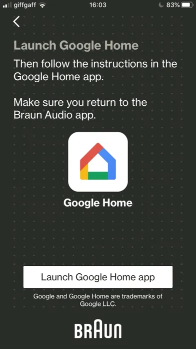 Tangkapan skrin Braun Audio