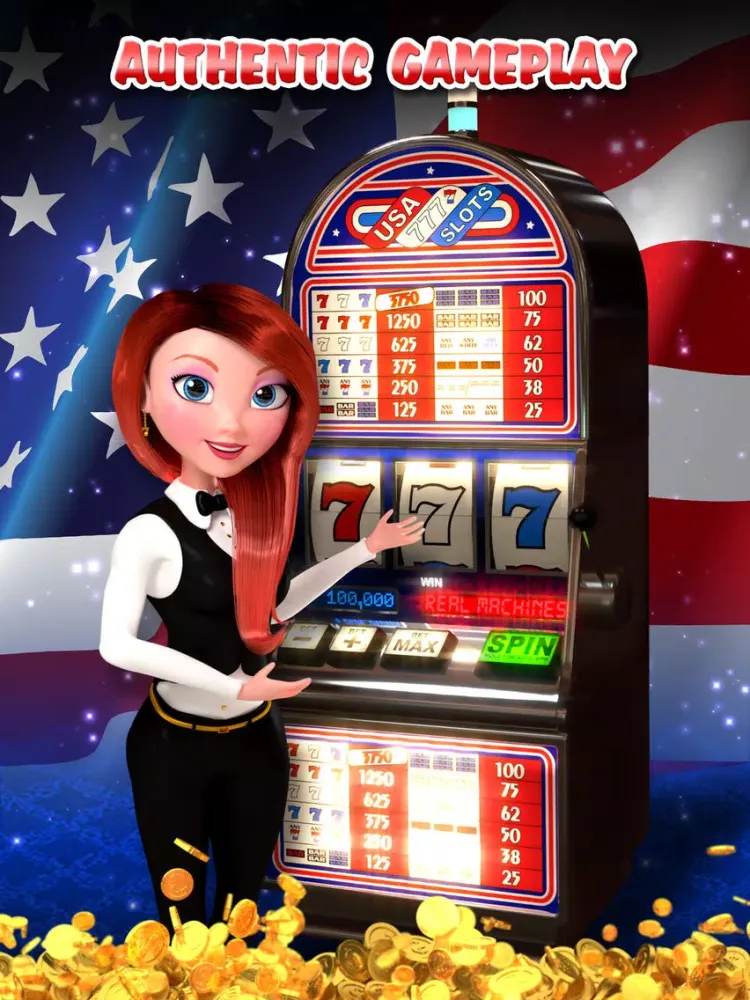 Capturas de tela do USA Slots - American 777 Free Slot iPad 