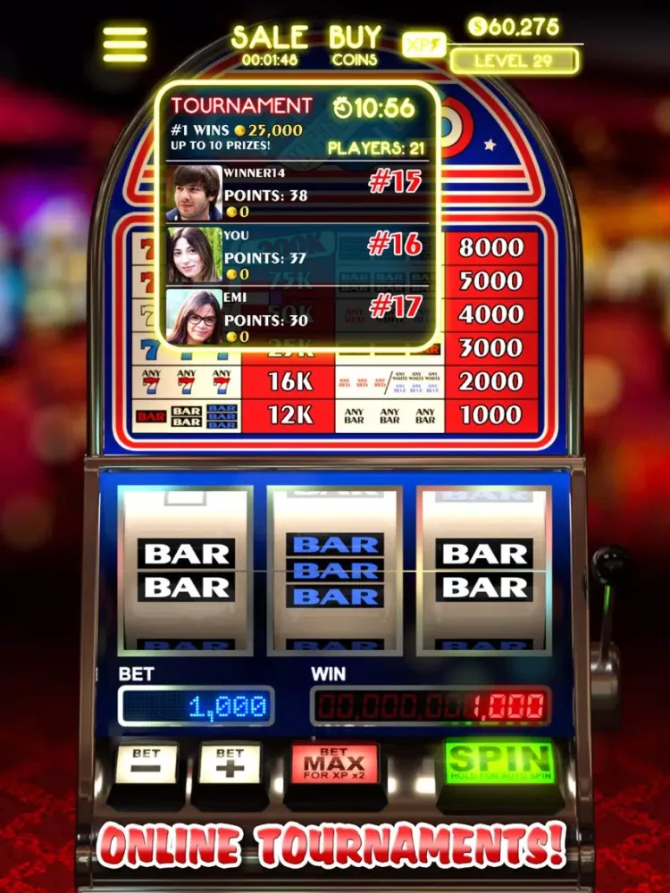 Capturas de tela do USA Slots - American 777 Free Slot iPad 