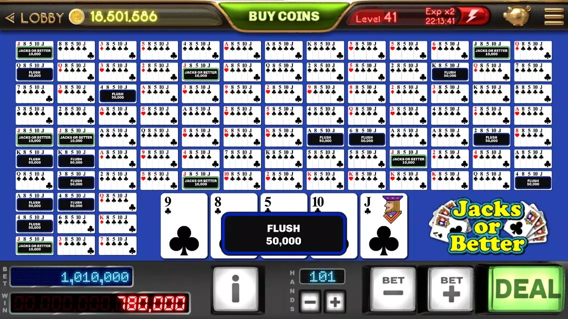 Capturas de tela do Poker Casino: Jacks or Better