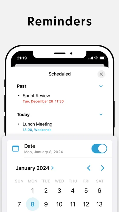 Purelist: Notes & Tasks Ekran Görüntüleri