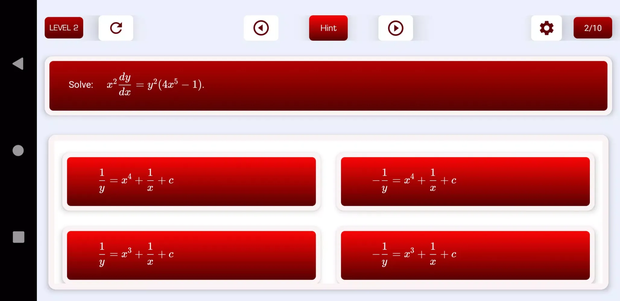 Скриншоты Calculus Math Quiz and Game