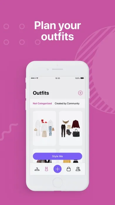 Pureple Outfit Planner应用截图