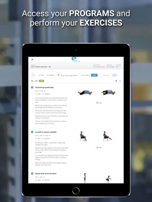 Capturas de pantalla de Pure Sports Medicine iPad 