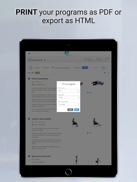 Capturas de pantalla de Pure Sports Medicine iPad 