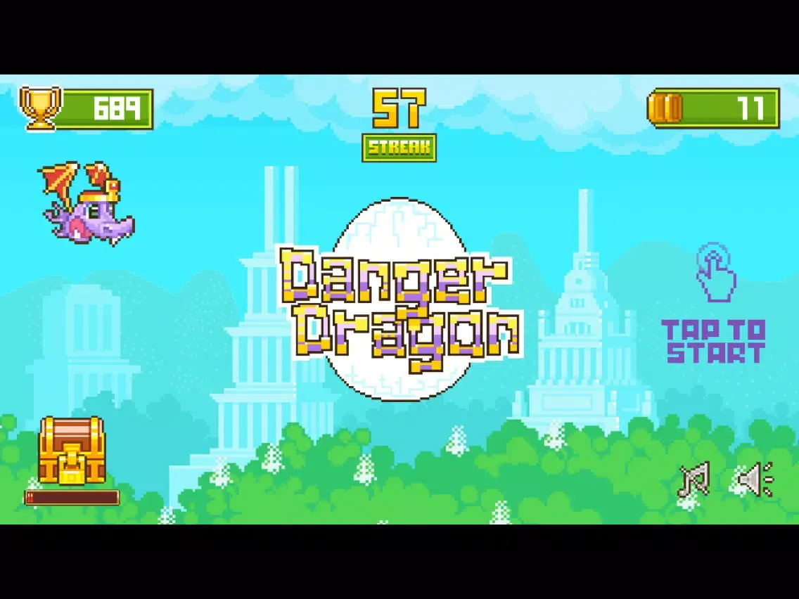 Danger Dragon: The 2D Chronicle of A Viking Dragon Daring Enough to Fly Further than Mount Bergen iPad 應用截圖