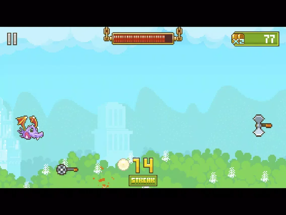 Danger Dragon: The 2D Chronicle of A Viking Dragon Daring Enough to Fly Further than Mount Bergen iPad 應用截圖
