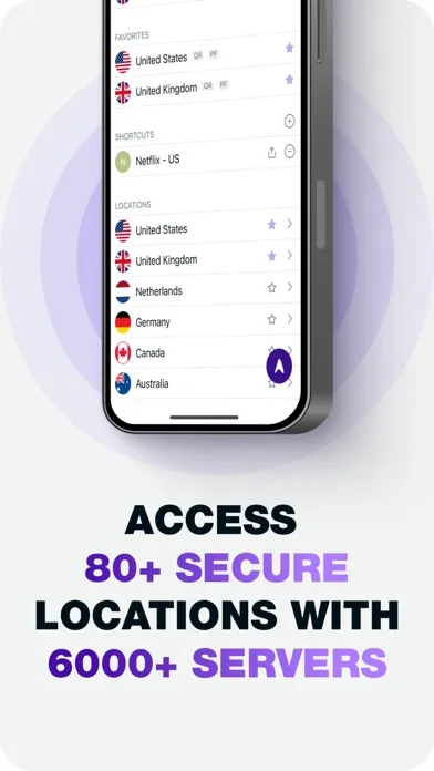 Capturas de pantalla de PureVPN: Fast and Secure VPN