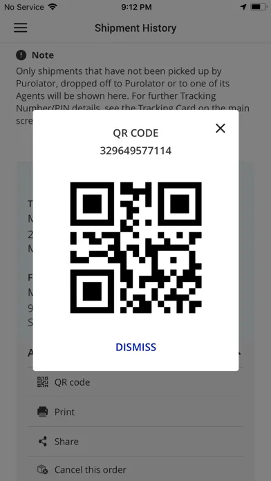 Purolator Screenshots