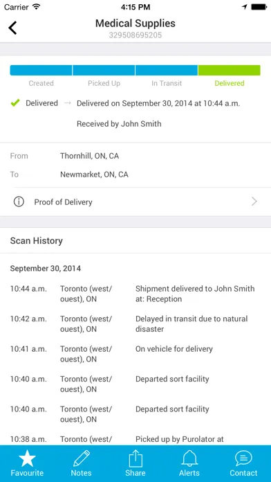 Purolator Screenshots