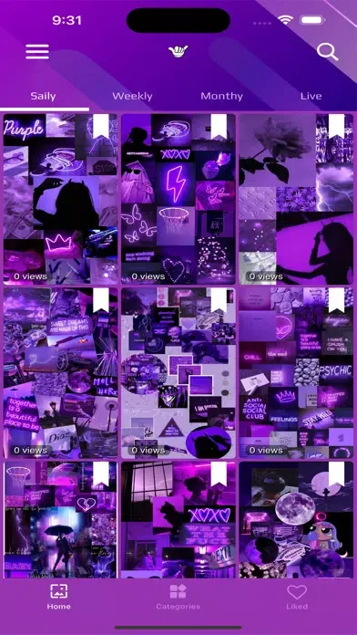 Скриншоты Purple aesthetic wallpapers 4k