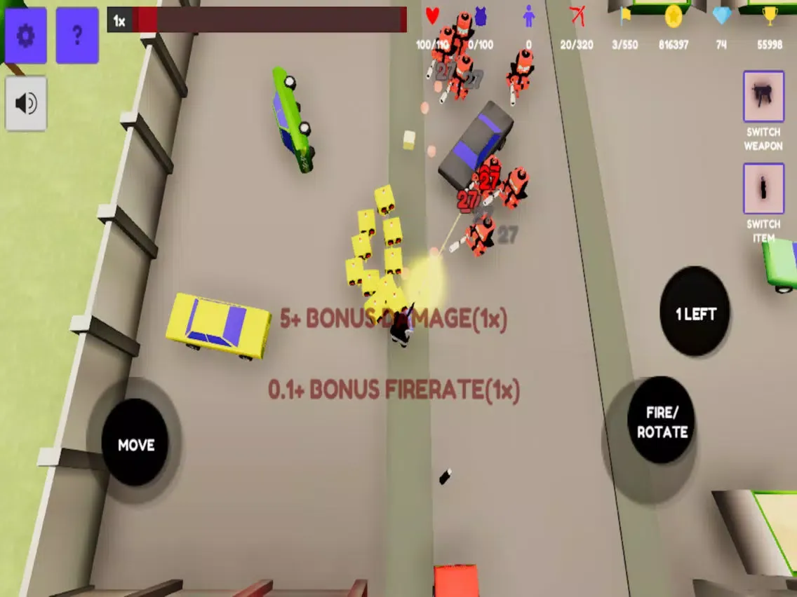 Tangkapan layar Robot Invasion Wars - Shooter iPad 