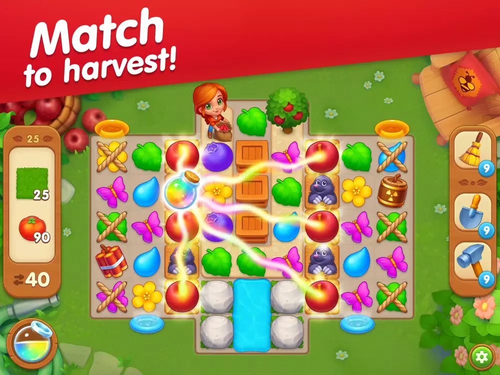 Greenvale: Match 3 & Farm Game iPad  Screenshots