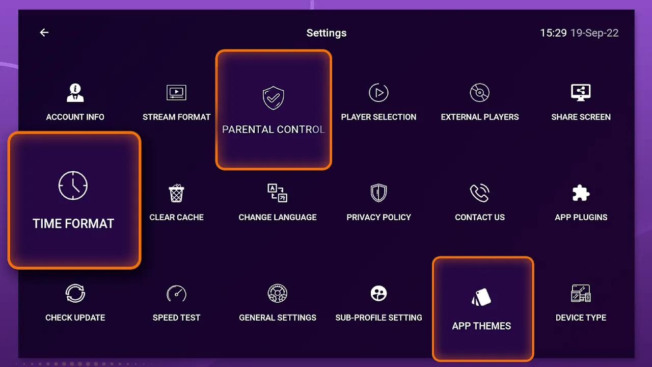 Purple IPTV Screenshots