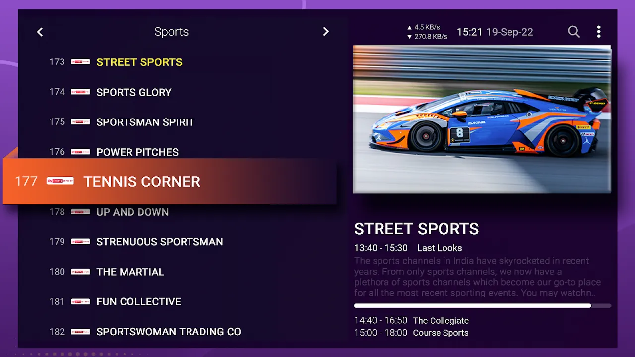 Purple IPTV Screenshots