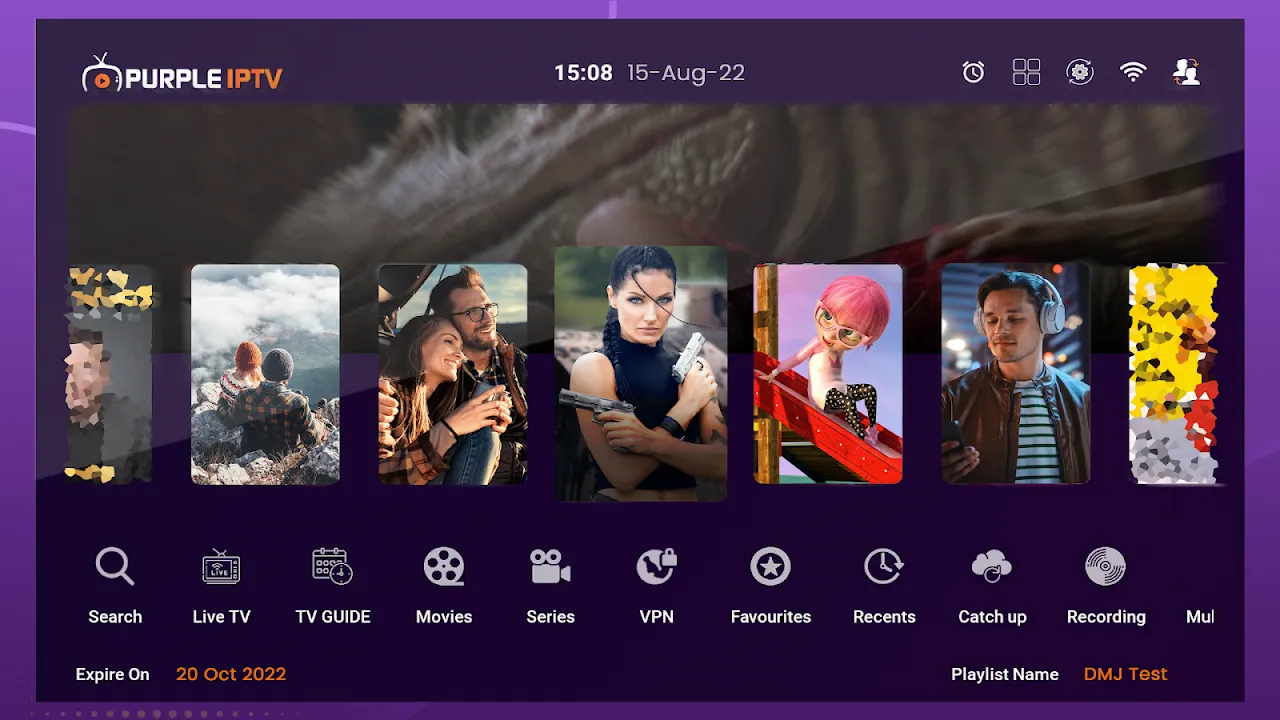 Purple IPTV Screenshots