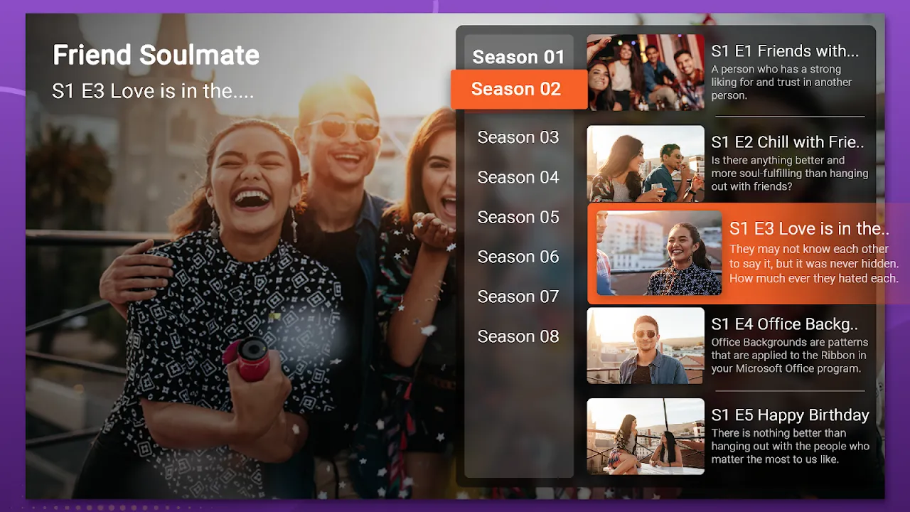 Purple IPTV Screenshots