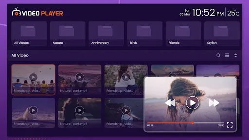 Purple Video Player Screenshots