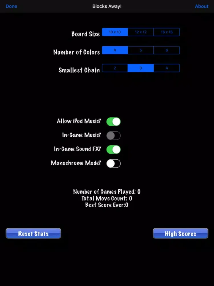 ภาพหน้าจอของ Blocks Away by Purple Buttons iPad 