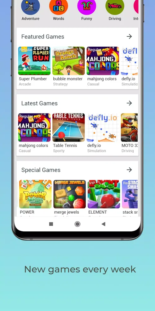 Gameisland - 100 in 1 Games Screenshots