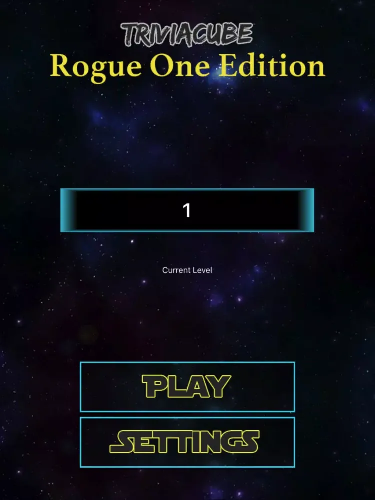 TriviaCube - Trivia for Rogue One iPad 应用截图