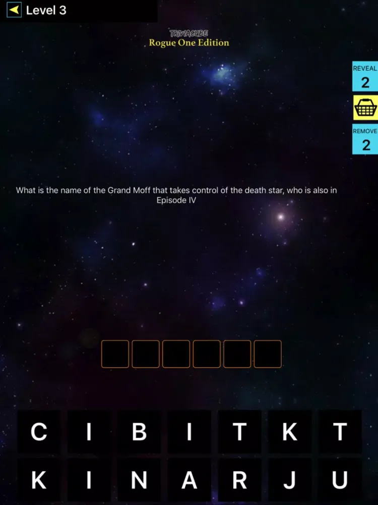 TriviaCube - Trivia for Rogue One iPad 应用截图