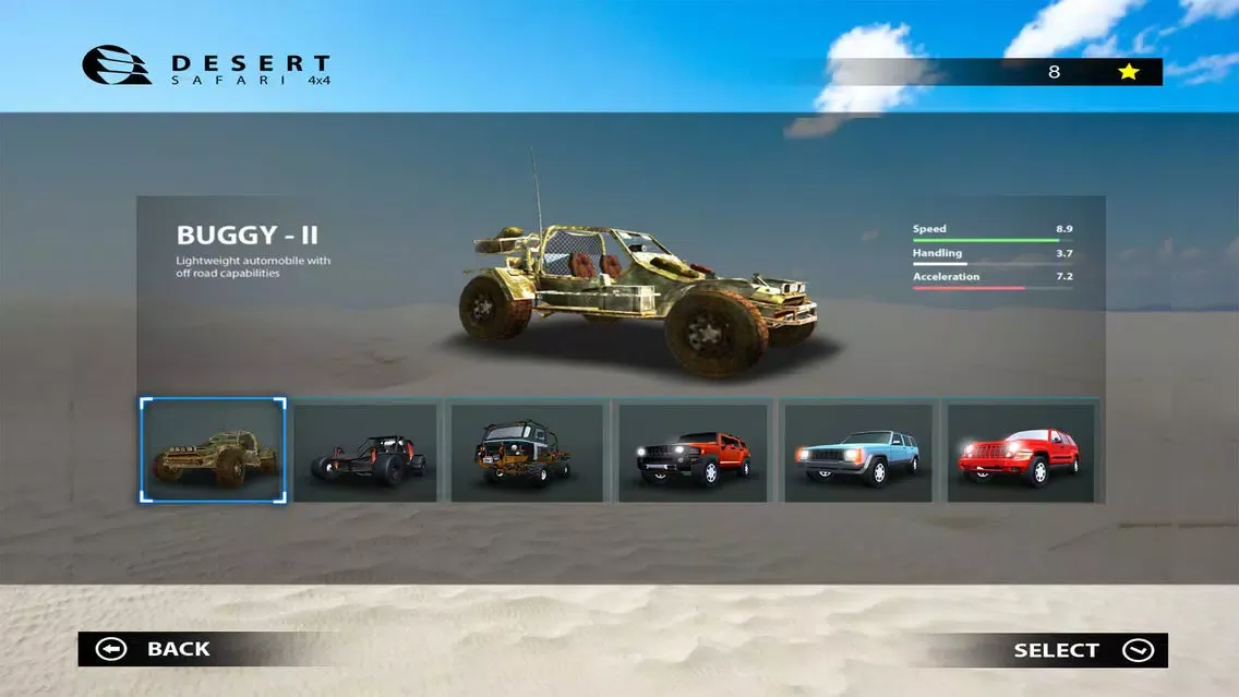 Tangkapan skrin 4x4 Dubai Desert Safari Run