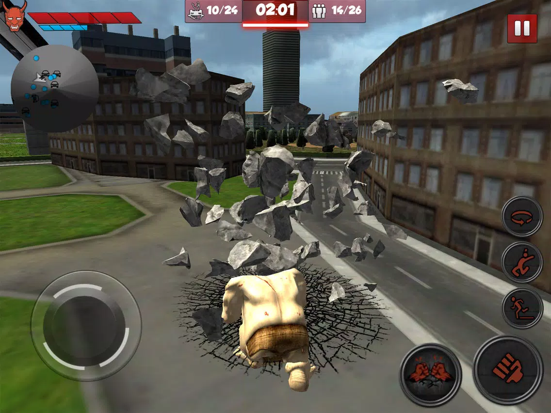 ภาพหน้าจอของ Monster Unleashed: Real City Demolition Game iPad 