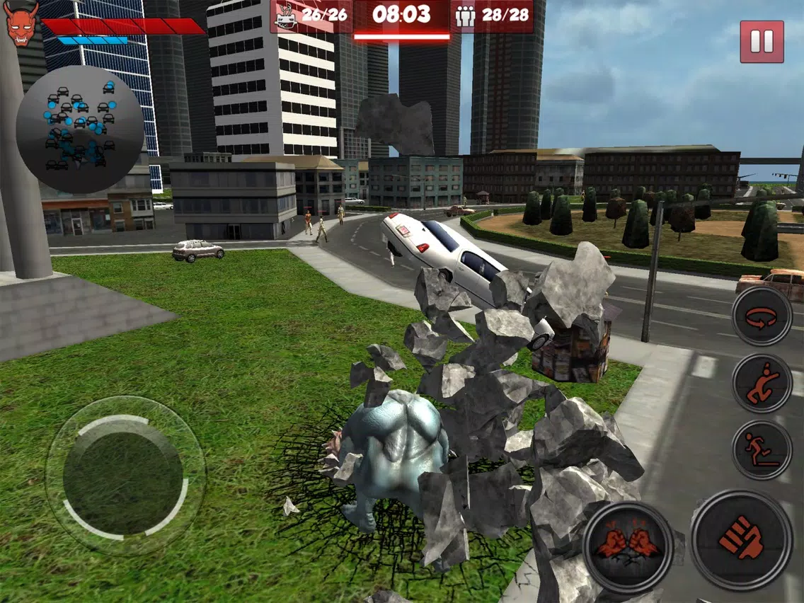 ภาพหน้าจอของ Monster Unleashed: Real City Demolition Game iPad 