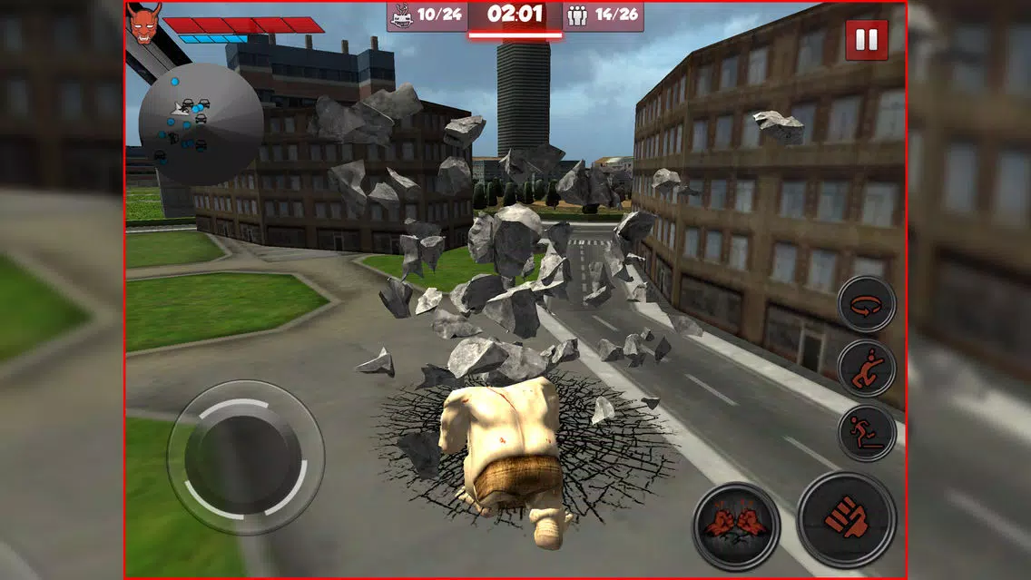 ภาพหน้าจอของ Monster Unleashed: Real City Demolition Game