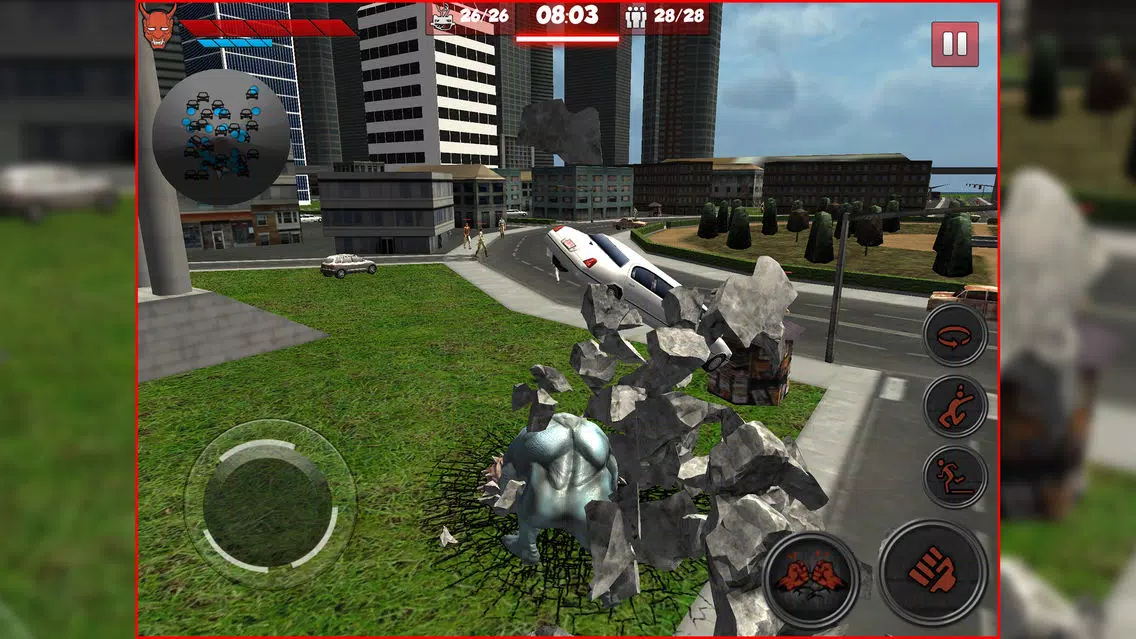 ภาพหน้าจอของ Monster Unleashed: Real City Demolition Game