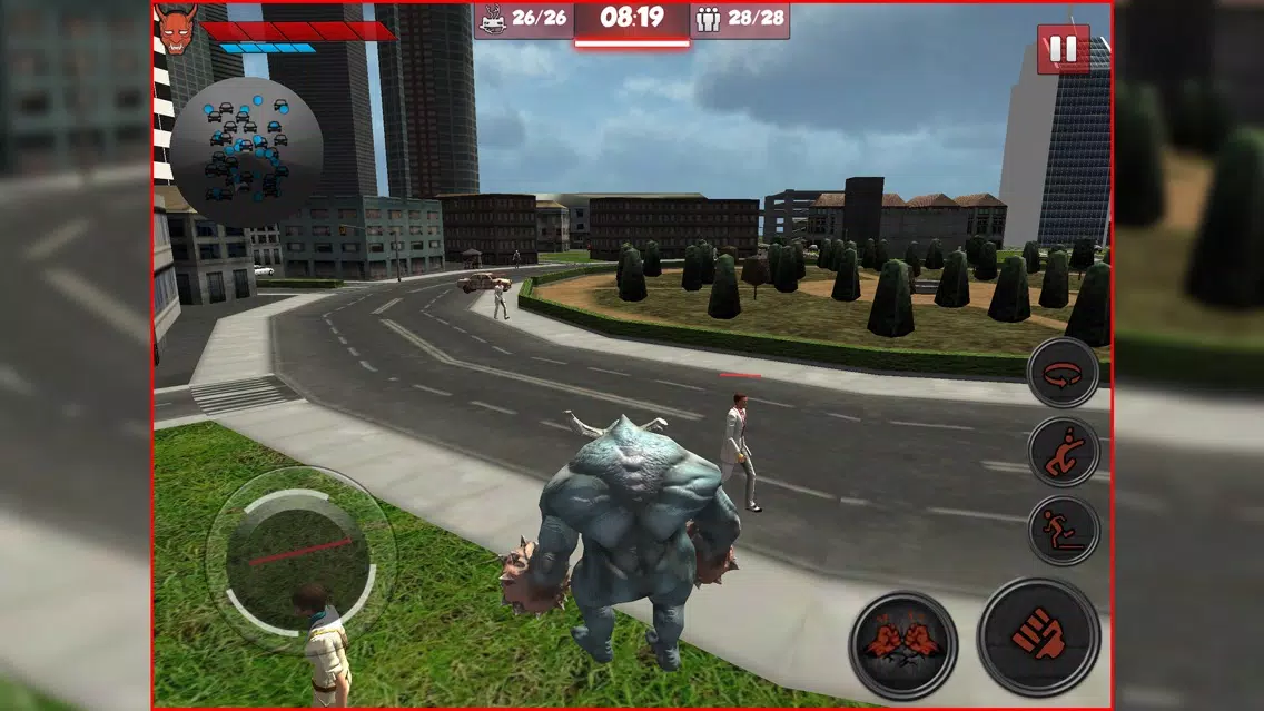 ภาพหน้าจอของ Monster Unleashed: Real City Demolition Game