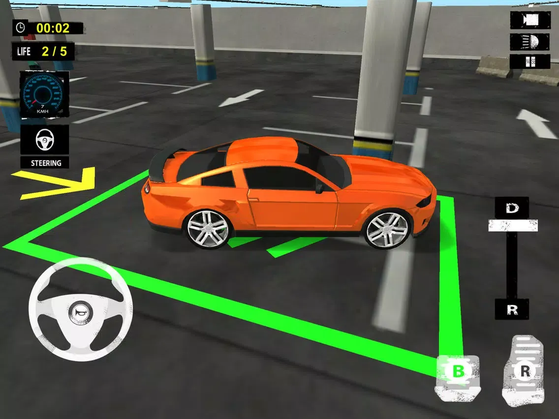 Capturas de tela do Multi Level Car Parking: Extreme Driving Test Sim iPad 