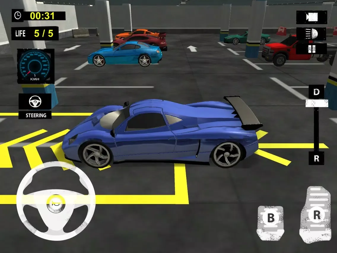 Capturas de tela do Multi Level Car Parking: Extreme Driving Test Sim iPad 